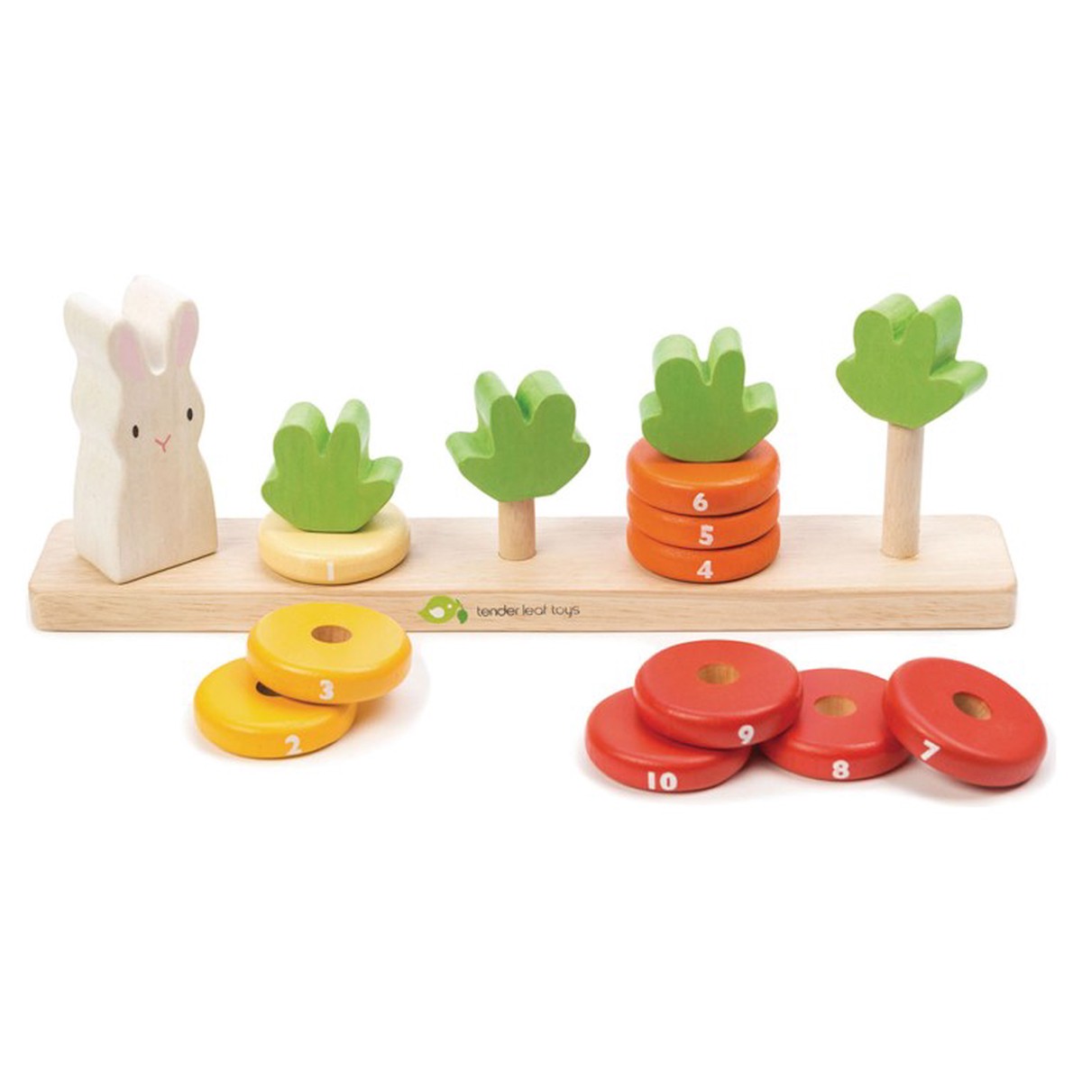 Tender Leaf Counting Carrots Wooden Stacker