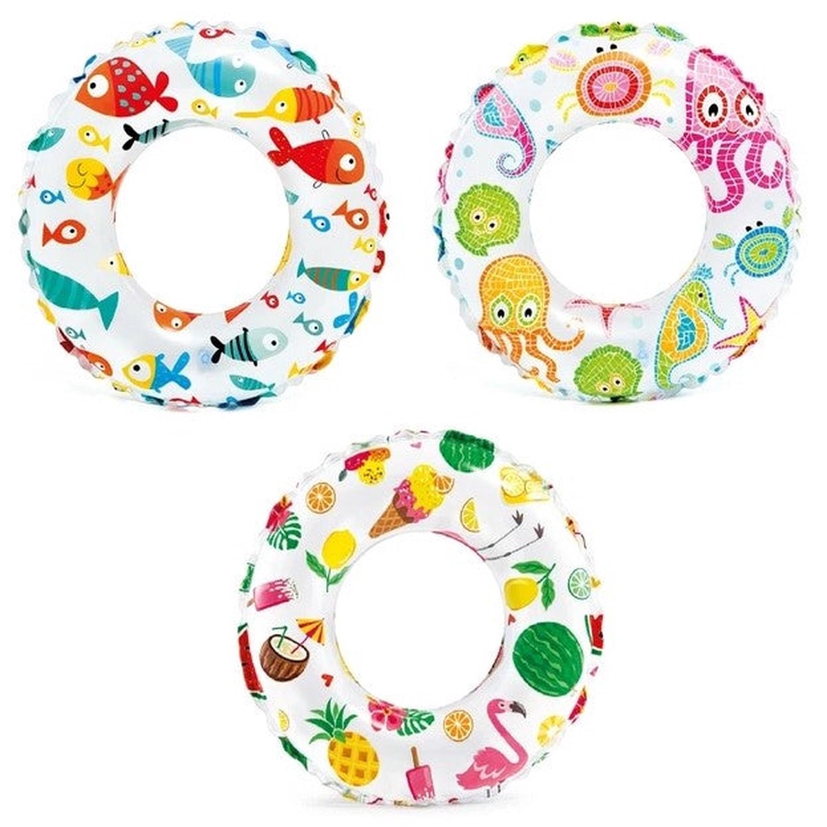 Intex 51cm Lively Swim Rings Assorted Styles