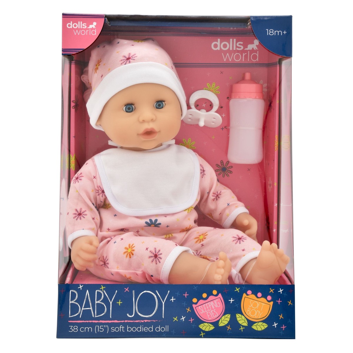 Dolls World Baby Doll Joy - Floral Romper