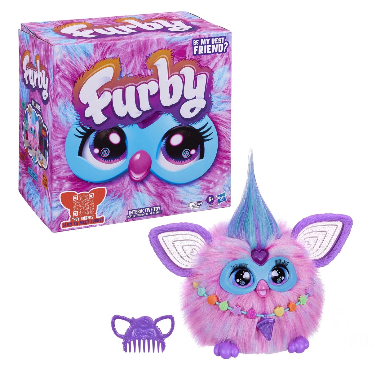Furby Interactive Plush Cotton Candy Pink