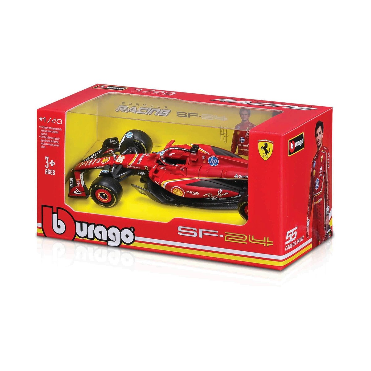Bburago 1:43 F1 Ferrari Sf-24 2024, WB #16 Leclerc