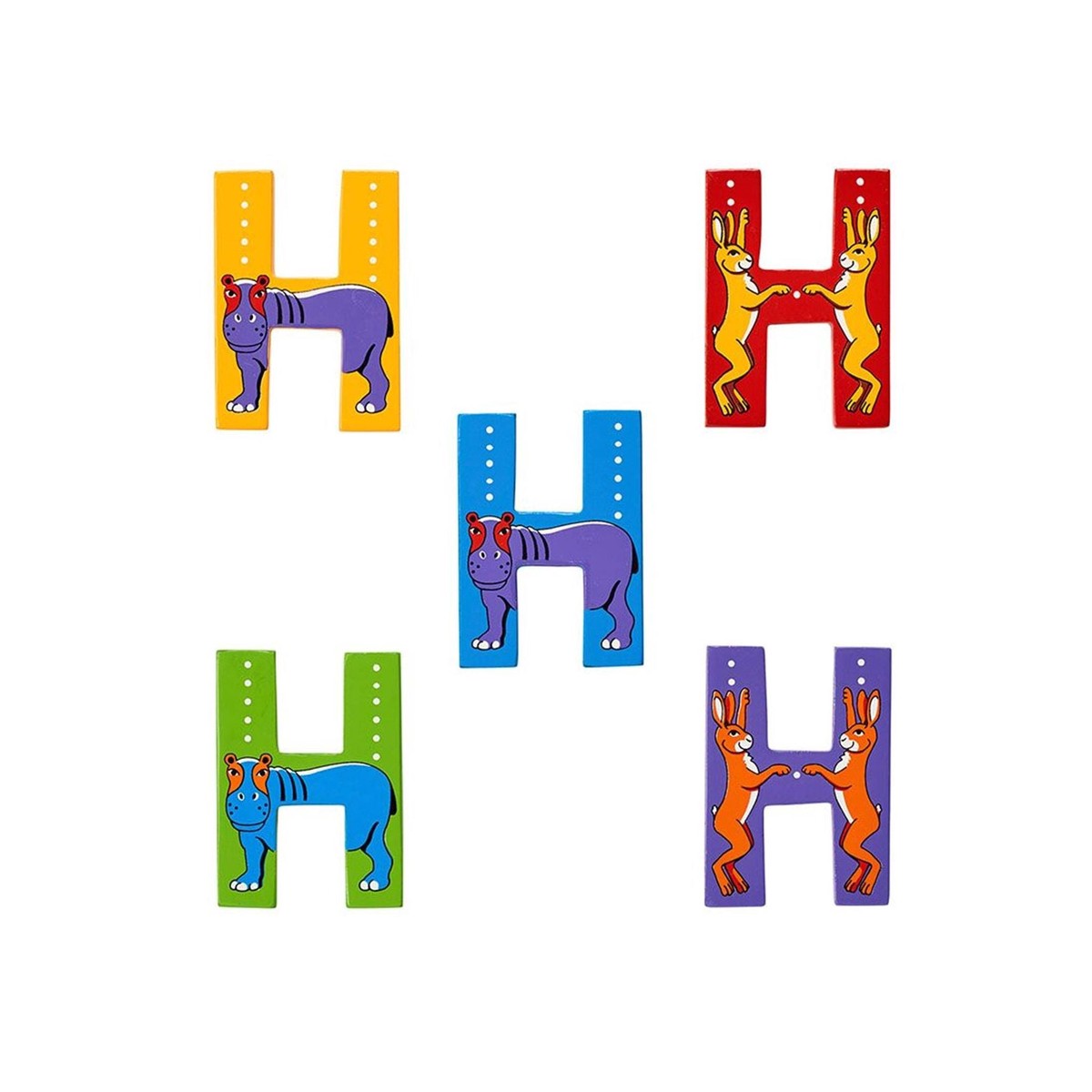 Animal Letters Wooden H Assortment
