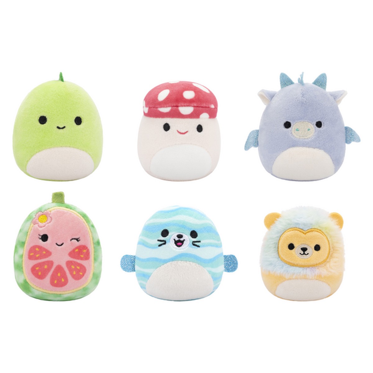 Best Seller Squishmallow Micromallow 2.5 Inch 6 Plush Pack