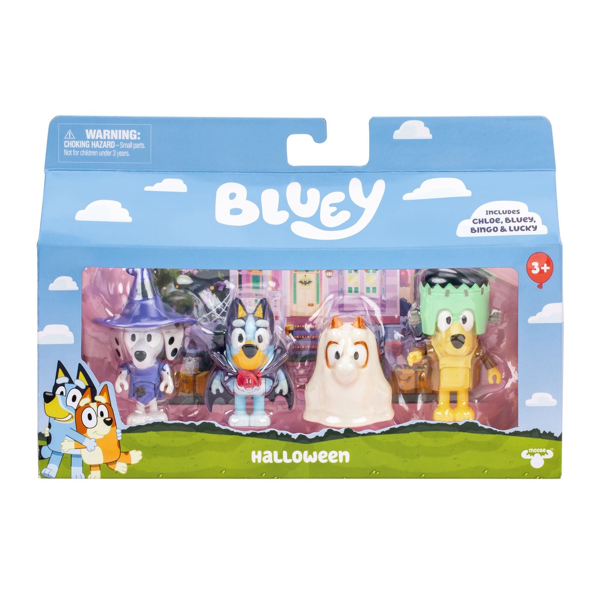 Bluey Figure 4 Pack - Halloween Costume Party