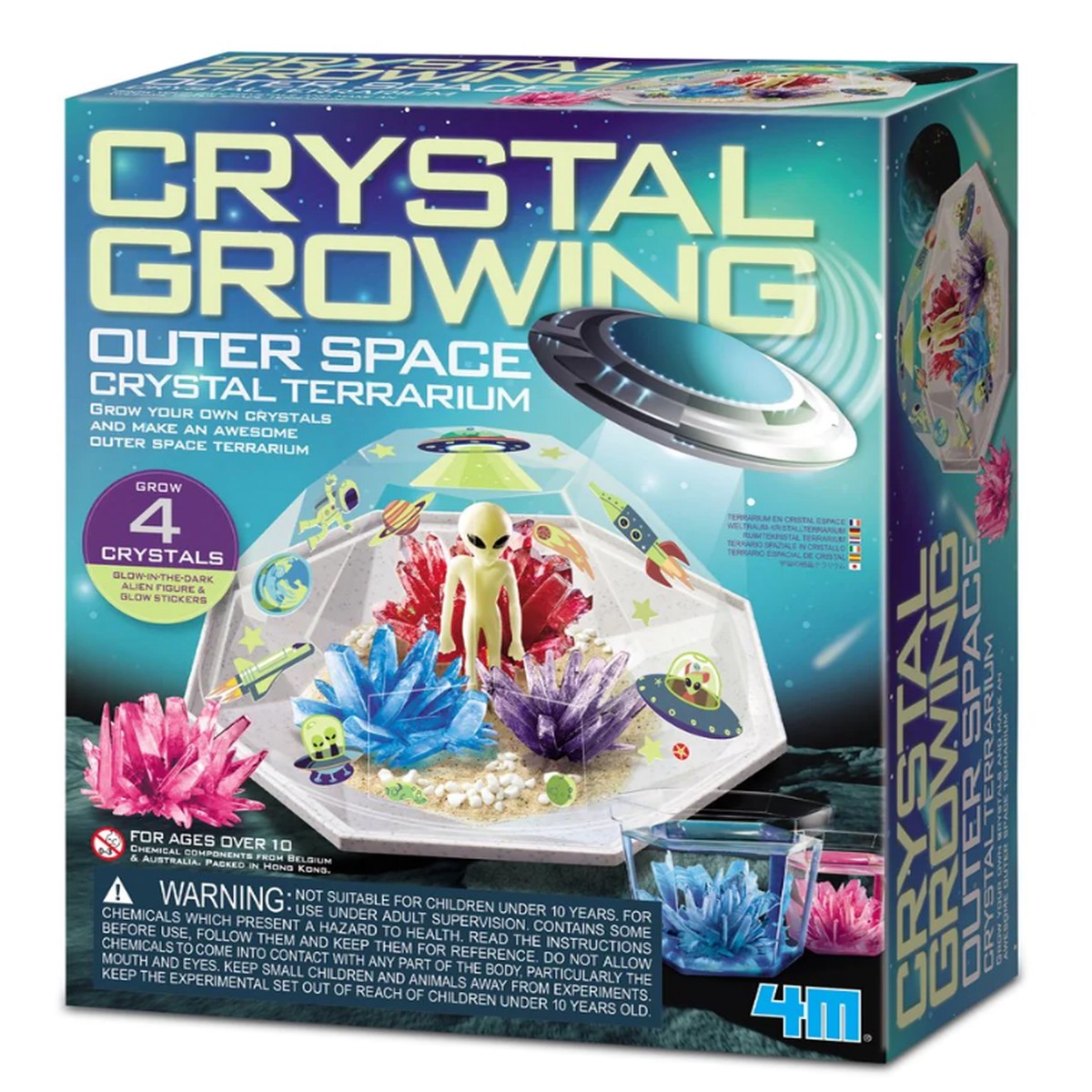 4M Crystal Growing Outer Space Crystal Terrarium