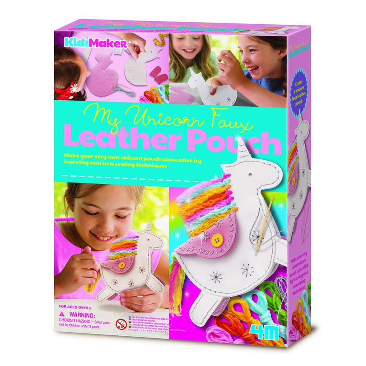4M Kids Maker My Unicorn Faux Leather Pouch