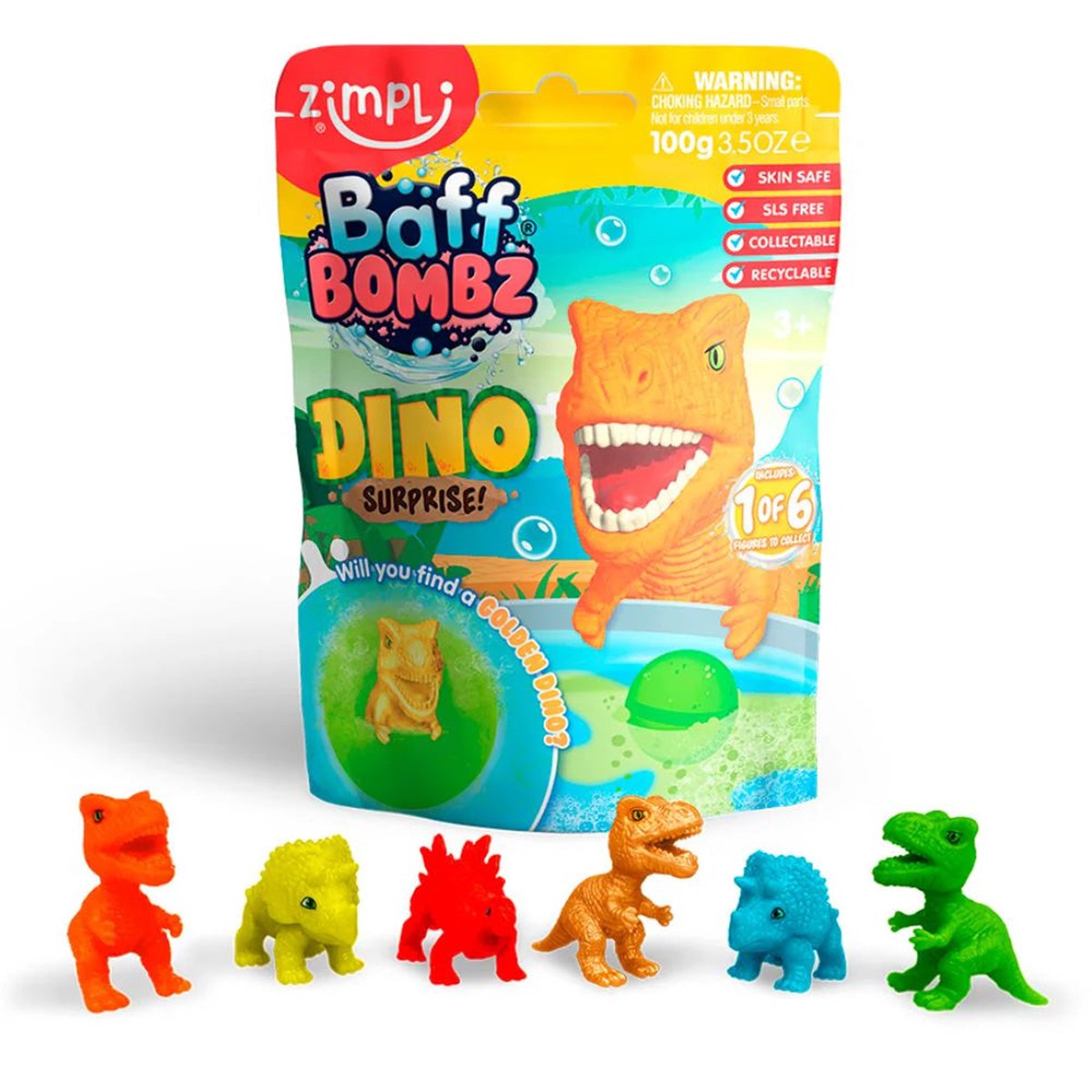 Zimpl Kids Baff Bombz Dino Surprise Blind Bag
