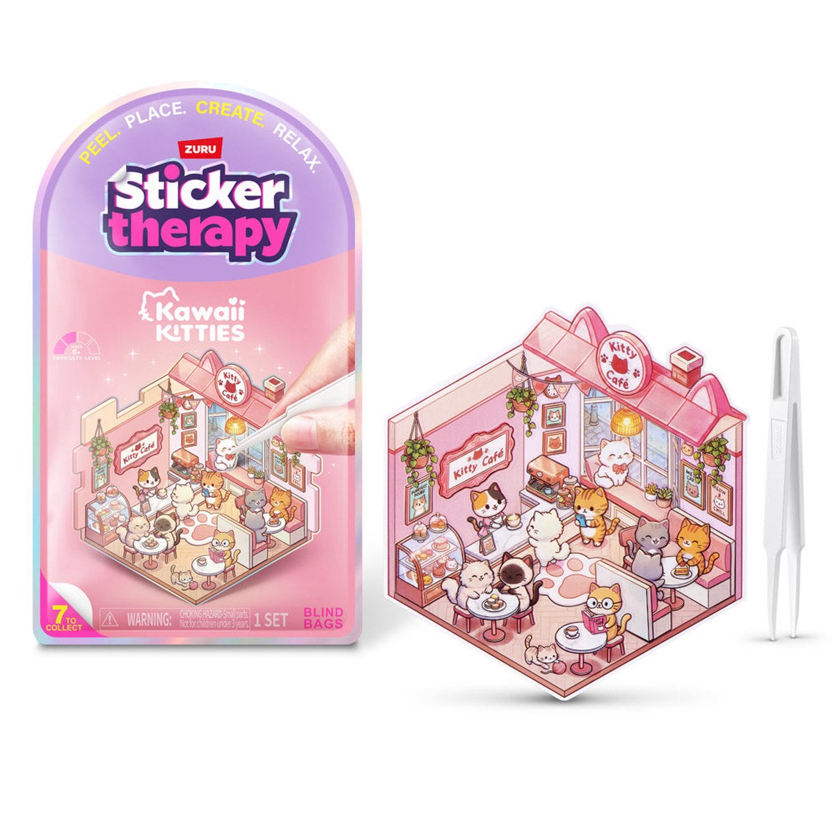 ZURU Sticker Therapy Kawaii Kitties Blind Bag