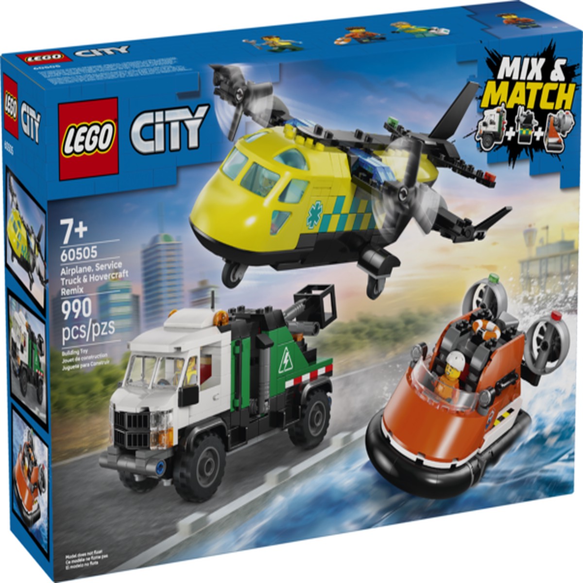 Airplane, Service Truck & Hovercraft Remix (60505)