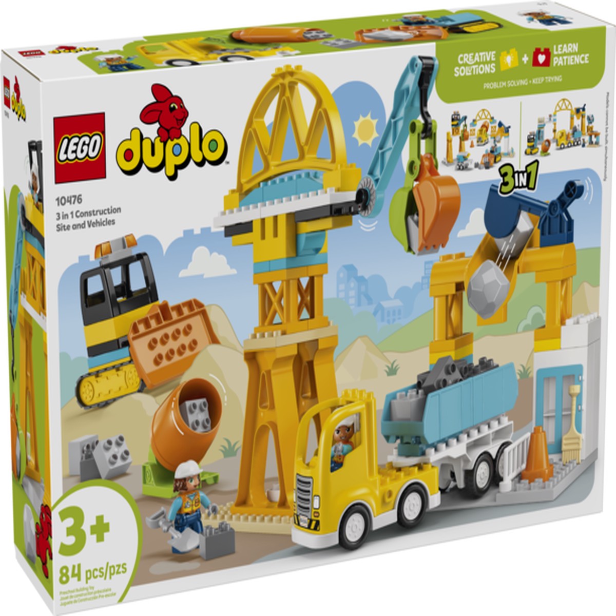 3 in 1 Construction Site and Vehicles (10476)