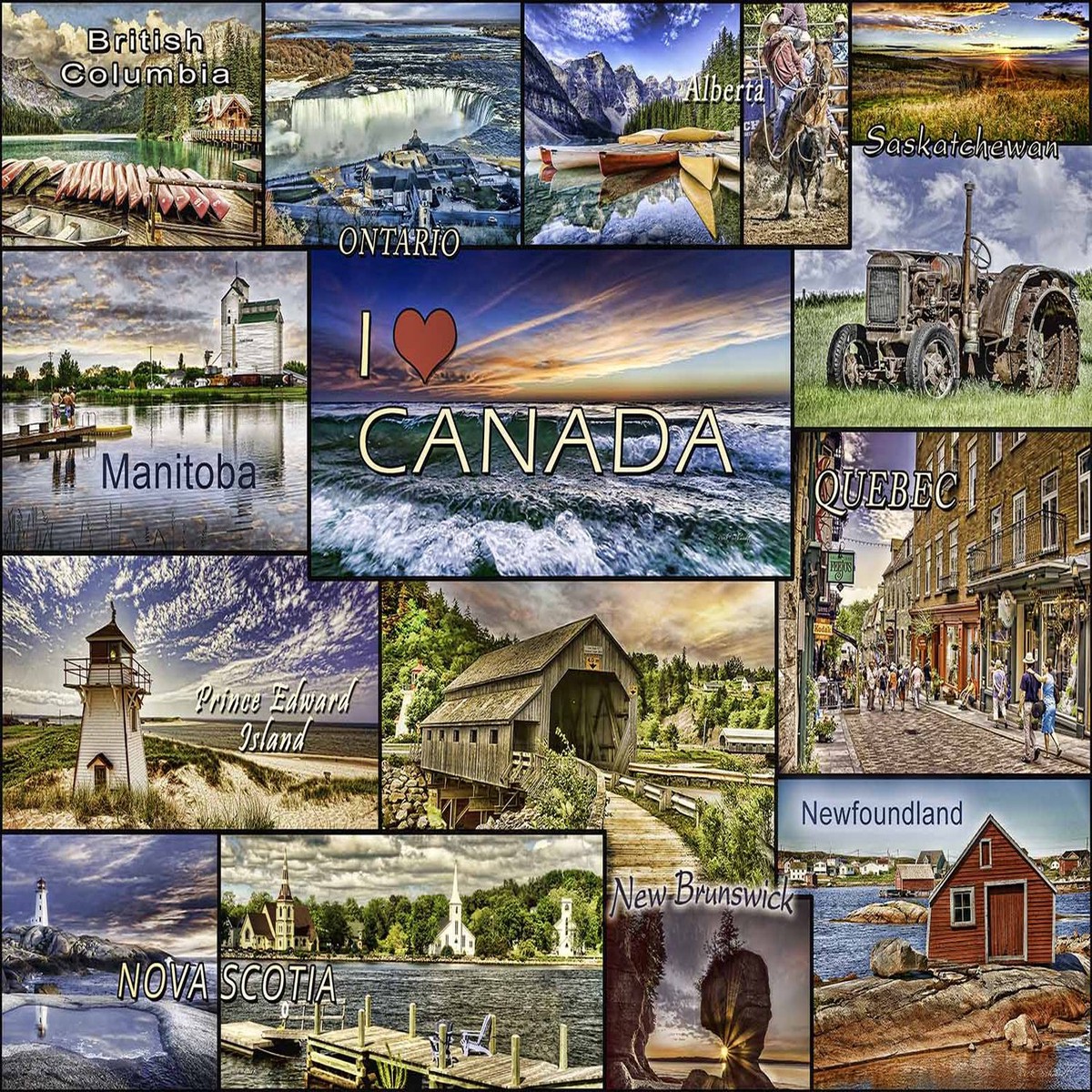 'I Love Canada' by Rick Schmidt (1000 piece)