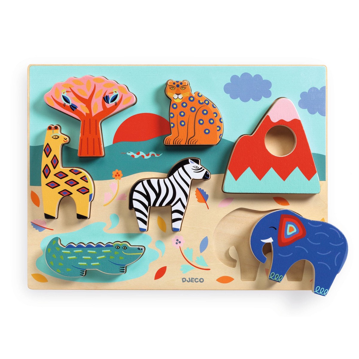 Wooden Puzzle 'Savanna Story' (by Djeco)